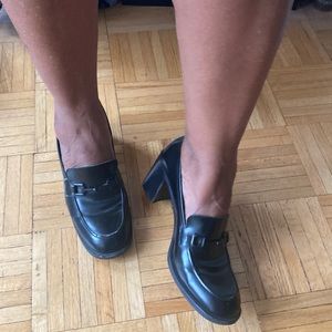 GUCCI platform loafers.